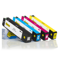 123inkt huismerk vervangt HP 973X multipack zwart/cyaan/magenta/geel 160180