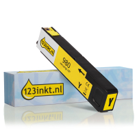 123inkt huismerk vervangt HP 980 (D8J09A) inktcartridge geel D8J09AC 044351