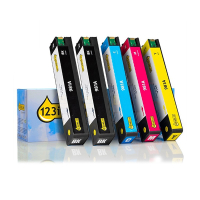 123inkt huismerk vervangt HP 981A multipack 2x zwart + 3 kleuren  160758