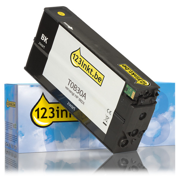123inkt huismerk vervangt HP 982X (T0B30A) inktcartridge zwart hoge capaciteit T0B30AC 055201 - 1