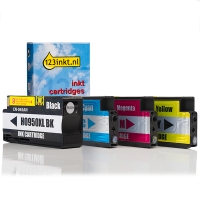 123inkt huismerk vervangt HP C2P43AE multipack zwart/cyaan/magenta/geel