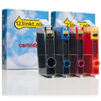 123inkt huismerk vervangt HP SD534EE multipack zwart/cyaan/magenta/geel