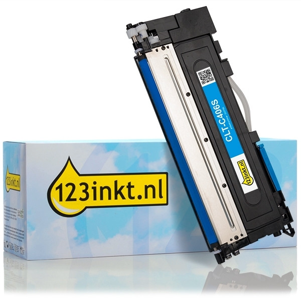 123inkt huismerk vervangt HP ST984A (CLT-C406S) toner cyaan ST984AC 092691 - 1