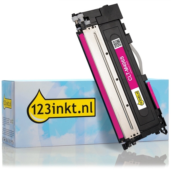 123inkt huismerk vervangt HP SU252A (CLT-M406S) toner magenta SU252AC 092693 - 1