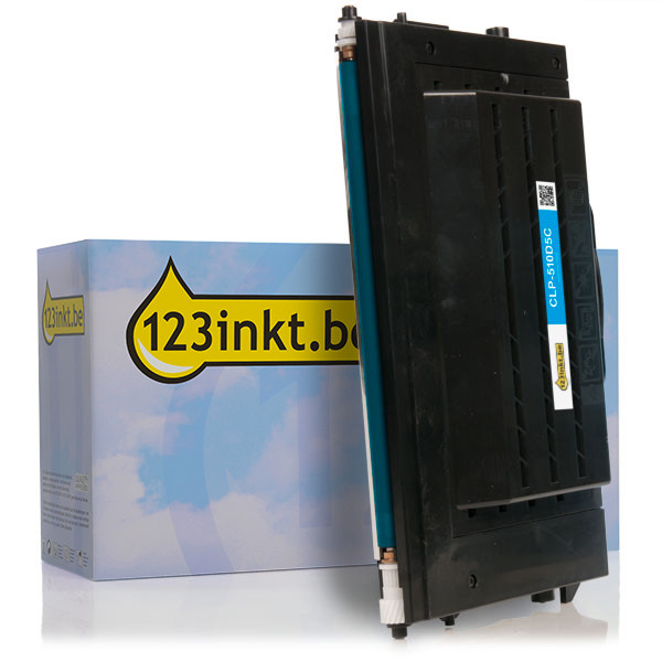 123inkt huismerk vervangt Samsung CLP-510D5C toner cyaan hoge capaciteit CLP-510D5C/ELSC 033396 - 1