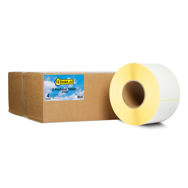123inkt huismerk vervangt Zebra Z-Perform 1000D UPS label (87809) 102 x 152 mm (4 rollen) 653182 - 3
