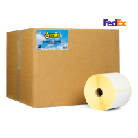 123inkt huismerk vervangt Zebra Z-Select 2000D FedEx label (800264-605) 102 x 152 mm (12 rollen) 653298