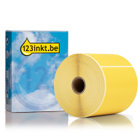 123inkt huismerk vervangt Zebra Z-Select 2000D label geel (800264-605) 102 x 152 mm (1 rol) 800264-605C 145167