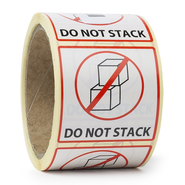 123inkt huismerk waarschuwingsetiketten Do not stack (200 etiketten) 76106C 300195 - 1