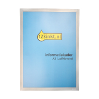 123inkt informatiekader A3 zelfklevend zilver  301631