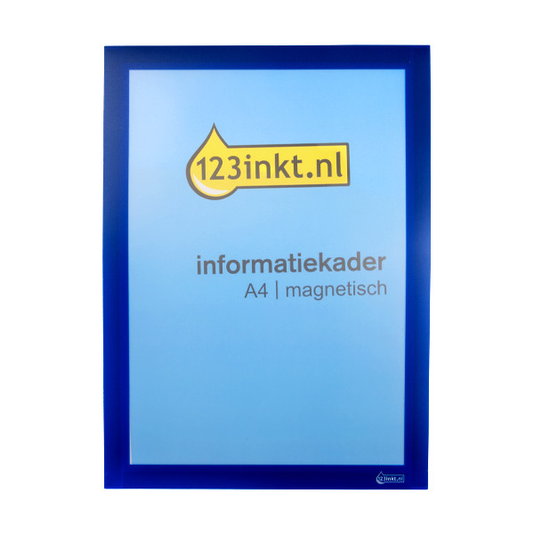 123inkt informatiekader A4 magnetisch blauw 498807C 301628 - 1