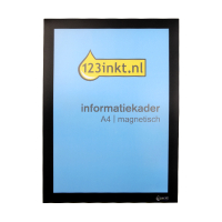 123inkt informatiekader A4 magnetisch zwart 498801C 301630