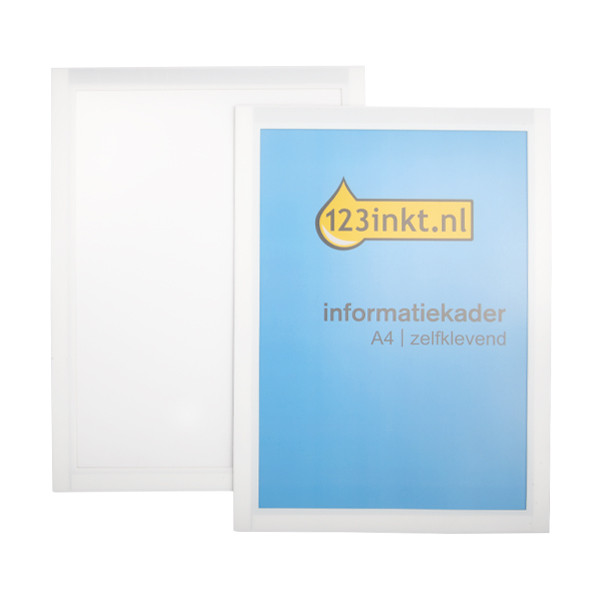 123inkt informatiekader A4 zelfklevend wit (2 stuks) 487202C 301638 - 1