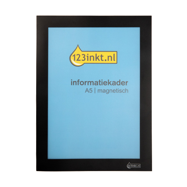 123inkt informatiekader A5 magnetisch zwart  301635 - 1