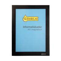 123inkt informatiekader A5 magnetisch zwart  301635