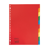 123inkt kartonnen tabbladen A4 gekleurd met 10 tabs (23-gaats) 302468