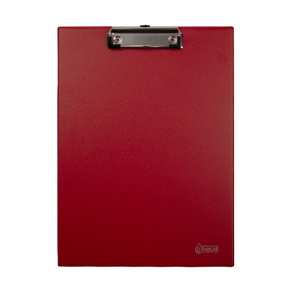123inkt klembord rood A4 staand 2335225C 56053C 301608 - 1