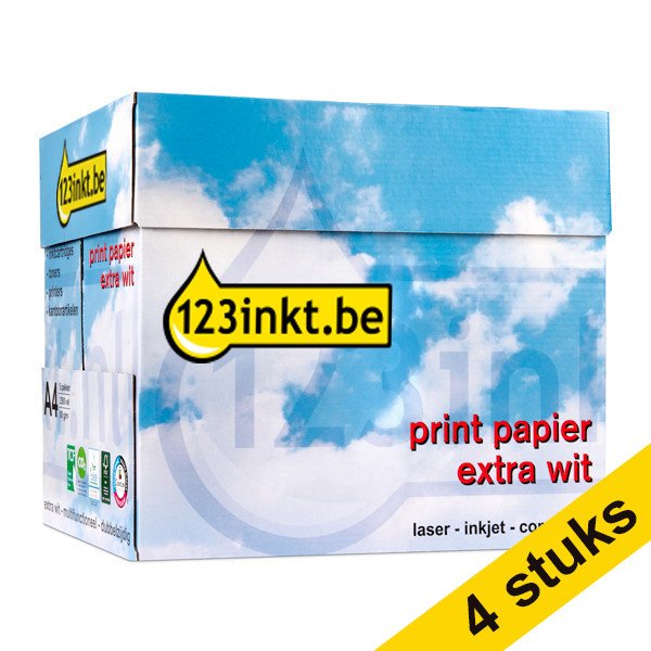 123inkt kopieerpapier 4 dozen van 2500 vellen A4 DOOSPAPIER4C NVdoos4C 390006 - 1