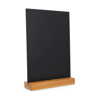 123inkt krijtbord tafelmodel A4 staand eikenhout 326404