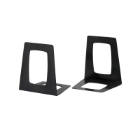 123inkt kunststof boekensteunen zwart 13,8 x 17,8 x 15,6 cm (2 stuks) 2648955990C 301209