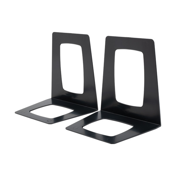 123inkt kunststof boekensteunen zwart 13,8 x 17,8 x 15,6 cm (2 stuks) 2648955990C 301209 - 4