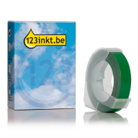 123inkt lettertang S0898160 reliëftape wit op groen 089264