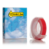 123inkt lettertang reliëftape wit op rood 9 mm 089263 - 1