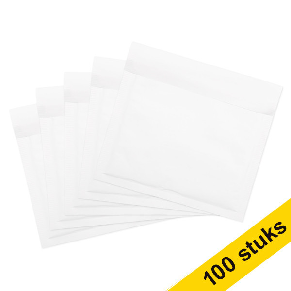 123inkt luchtkussenenvelop wit 200 x 175 mm - CD zelfklevend (100 stuks) 300707 - 1