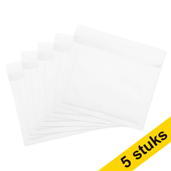 123inkt luchtkussenenvelop wit 200 x 175 mm - CD zelfklevend (5 stuks) 300706 - 1