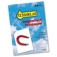 123inkt magnetisch fotopapier hoogglans A4 (5 vellen) 060950