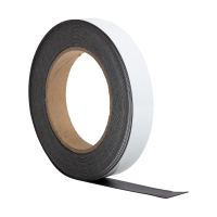 123inkt magnetische etiketband uitwisbaar wit 2 cm x 10 m 6524302C 301904