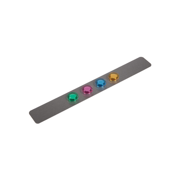 123inkt magnetische wandlijst RVS inclusief 4 magneten (37,5 x 5 cm)  301913 - 1