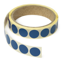 123inkt markeringspunten Ø 18 mm donkerblauw (1000 etiketten op rol)  300802
