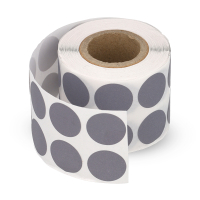 123inkt markeringspunten Ø 18 mm grijs (1.000 etiketten op rol) 300805
