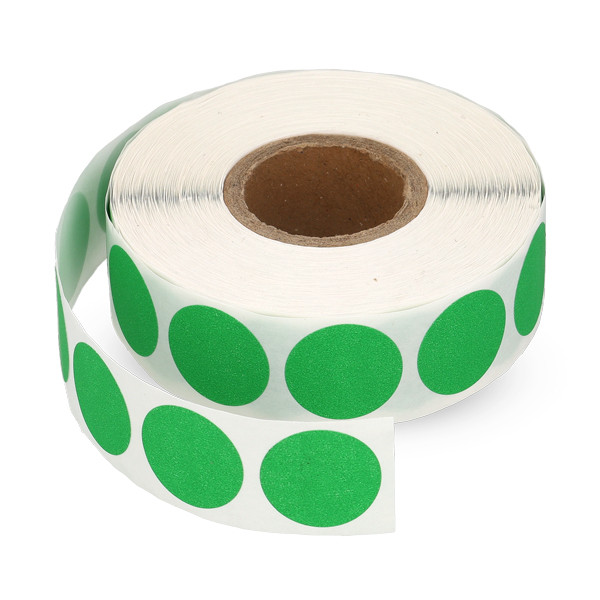 123inkt markeringspunten Ø 18 mm groen (1.000 etiketten op rol) 300798 - 1