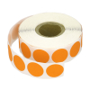 123inkt markeringspunten Ø 18 mm oranje (1.000 etiketten op rol)