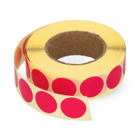 123inkt markeringspunten Ø 18 mm roze (1.000 etiketten op rol) 300806