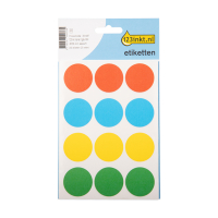 123inkt markeringspunten Ø 32 mm assortiment (240 etiketten)  301487