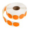 123inkt markeringspunten Ø 35 mm oranje (2000 etiketten op rol)