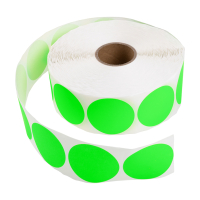 123inkt markeringspunten Ø 50 mm groen (2000 etiketten op rol) 89524 302339