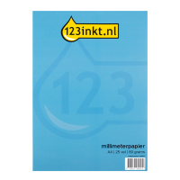 123inkt millimeterpapier A4 25 vellen (80 g/m2) 200067115C K-5594C 390623