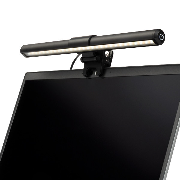 123inkt monitorlamp voor laptop met klem zwart (31 cm)  390032 - 4