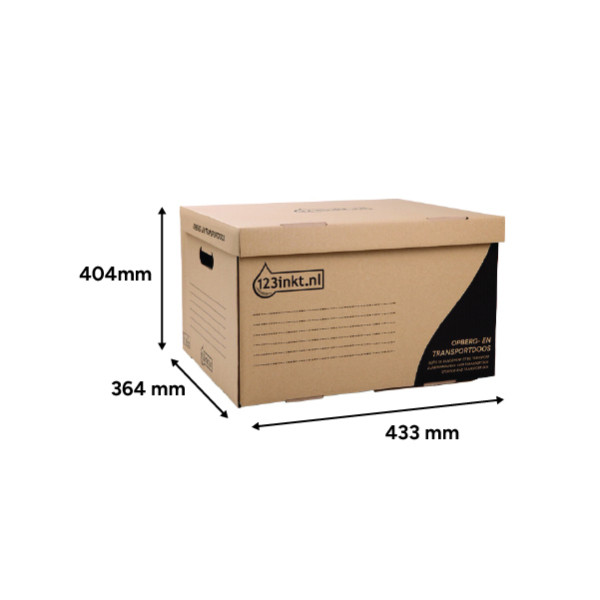 123inkt opberg- en transportdoos A4/folio 433 x 364 x 263 mm (10 stuks) 302069 - 6