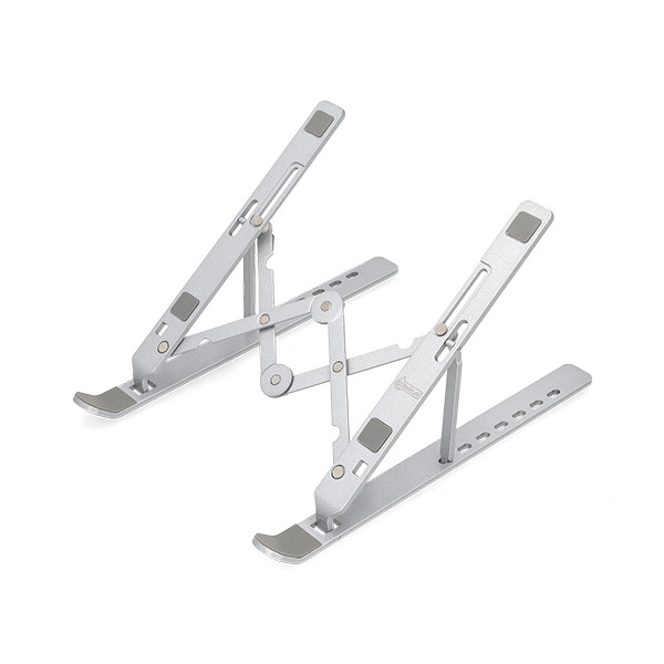 123inkt opvouwbare aluminium laptopstandaard (10-17 inch) 371701 - 1