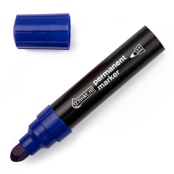 123inkt permanent marker blauw (3 - 7 mm rond) 4-550003C 300836 - 1