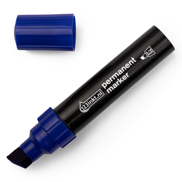 123inkt permanent marker blauw (5 - 14 mm schuin) 4-850003C 300838 - 1
