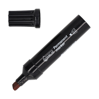 123inkt permanent marker zwart (2 - 7 mm beitel) 302975