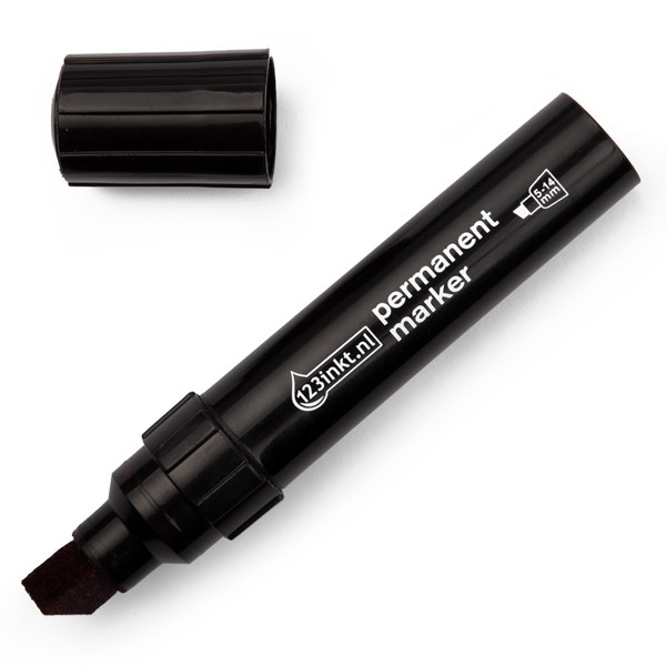 123inkt permanent marker zwart (5 - 14 mm schuin) 4-850001C 300837 - 1