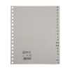 123inkt plastic indexen A5 grijs met 20 tabs A-Z (17-gaats) G520AZMC 301541 - 1