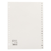 123inkt plastic tabbladen A4 wit met 20 tabs A-Z (23-gaats) 100144C 300523